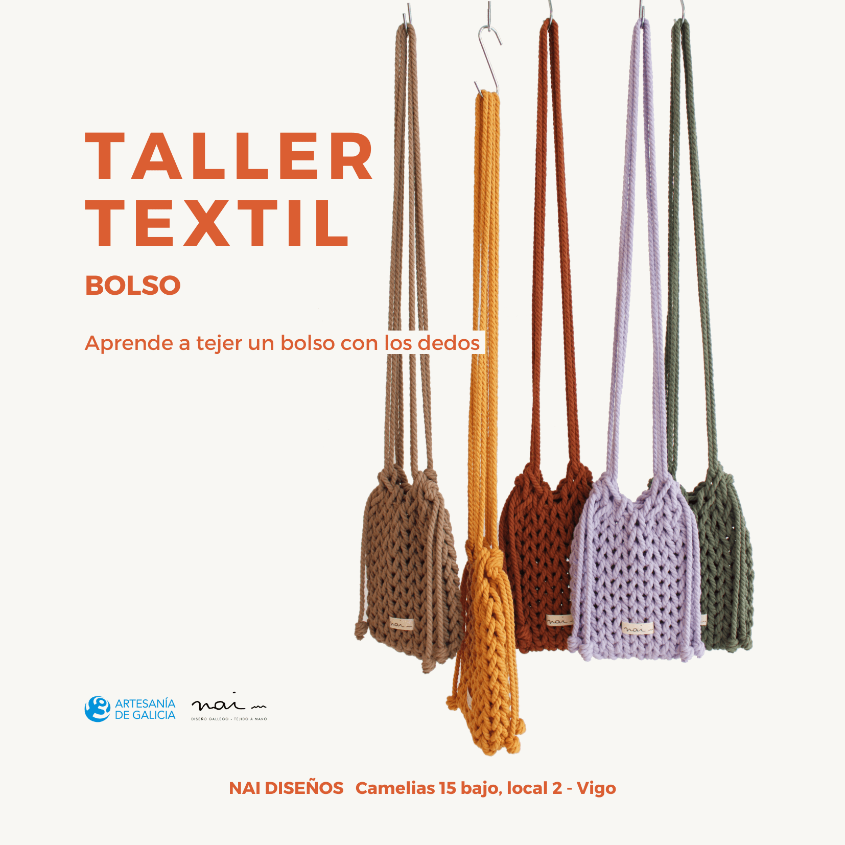 TALLER TEXTIL MACRAMÉ - Bolso